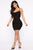 Let's Run Away Mini Dress - Black