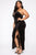 Down For You Velvet Maxi Dress - Black