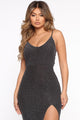 Always Glowing Maxi Dress - Black/Silver