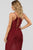 Azariah Lace Up Maxi Dress - Burgundy