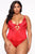 With No Regrets Fringe Teddy - Red