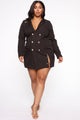 Away On Business Blazer Dress - Black