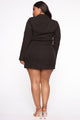 Away On Business Blazer Dress - Black