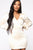 In Charge Satin Mini Dress - Ivory