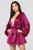 Sophia Satin Romper - Magenta