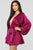 Sophia Satin Romper - Magenta