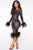 All Over My Body Midi Dress - Black