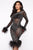 All Over My Body Midi Dress - Black