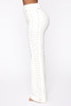 Lace By Lace Pants - White