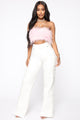 Lace By Lace Pants - White