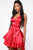 Looking Lovely Maxi Satin Dress - Red
