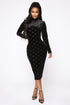 Looking Forward To It Midi Dress - Black