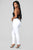 Super High Waist Denim Skinnies - White