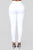 Super High Waist Denim Skinnies - White