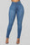 Classic High Waist Skinny Jeans - Medium Blue Wash