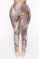 We At My Favorite Spot Legging Set - Brown/combo