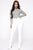 Super High Waist Denim Skinnies - White