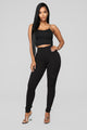 Down To Ride Ponte Pants - Black