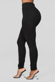 Down To Ride Ponte Pants - Black