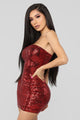 Mad About You Sequin Dress - Red