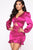 Someone Special Satin Mini Dress - Magenta
