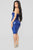 Mad About It Sequin Midi Dress - Royal