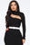 Making The Cut Midi Sweater Dress - Black