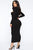 Making The Cut Midi Sweater Dress - Black