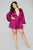 Sophia Satin Romper - Magenta