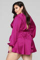 Sophia Satin Romper - Magenta