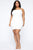 Mesh Behavior Mini Dress - White