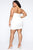 Mesh Behavior Mini Dress - White