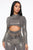 Queen Babe Metallic Knit Romper - Gold