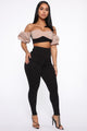 Not One Of You Pant Set - Black/combo