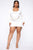 Make A Name Satin Mini Dress - Off White