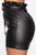 Cause Of Trouble PU Leather Shorts - Black