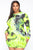 Queen Tie Dye Mini Dress - Green/combo