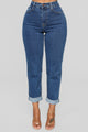 I Got It From My Mama Jeans - Dark Denim