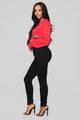 Center Of Your World Ankle Zipper Jeans - Black