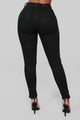Center Of Your World Ankle Zipper Jeans - Black