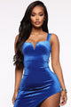 Amanda Velvet Maxi Dress - Royal