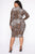 Crazy About You Midi Dress - Brown Combo