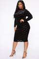 Looking Forward To It Midi Dress - Black