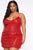 Into You Sequin Mini Dress - Red