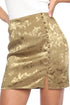 Madison Satin Mini Skirt - Olive