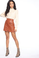 Natalie Mini Skirt - Brown