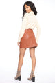 Natalie Mini Skirt - Brown