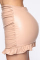 Make Your Move Mini Skirt - Taupe