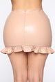 Make Your Move Mini Skirt - Taupe