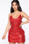 Into You Sequin Mini Dress - Red